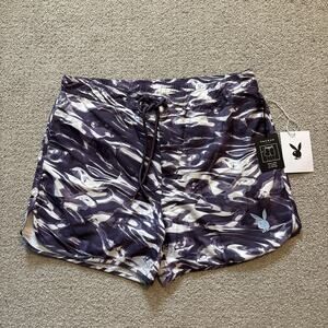 PacSun x Playboy Liquid Marble Purple Print Swim Boardshorts Men Sz Medium NWT